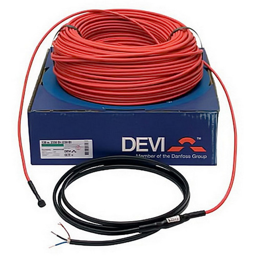 Электрический тёплый пол Devi двухжильный кабель DEVIflex 18T 1005Вт 54м (140F1410)
